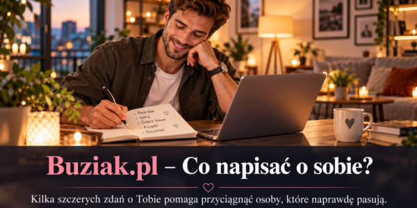 Buziak.pl Portal Randkowy - Co napisać o sobie na portalu randkowym. Gotowe inspiracje dla singli