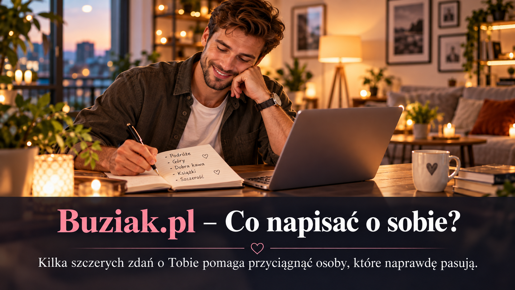 Buziak.pl Portal Randkowy - Co napisać o sobie na portalu randkowym. Gotowe inspiracje dla singli